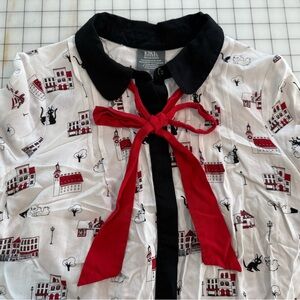 Her Universe Studio Ghibli Jiji and Friend blouse